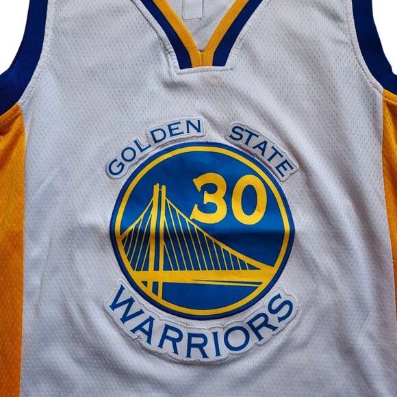 Steph Curry Golden State Warriors NBA Kids Youth Association Edition Jersey Sz S - Picture 5 of 7